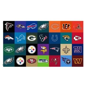 Football Flags 3X5 - Various